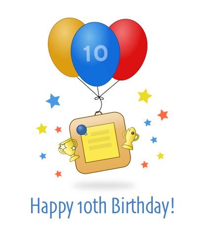 10 birthday clipart